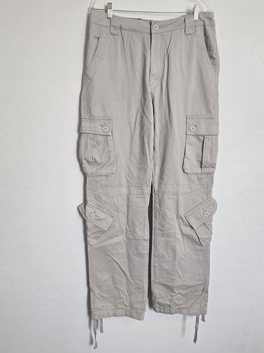 Matchstick Mens Cargo Pants XXL / 36 Apricot Beige Heavyweight Cotton NWT